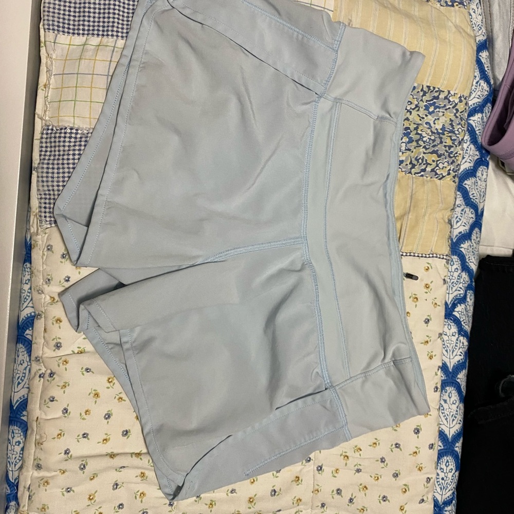 Blue lululemon speed up short 4 inches
